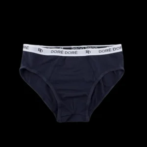 Doré Doré Slips^Slip en coton strech ultra doux- Bleu marine