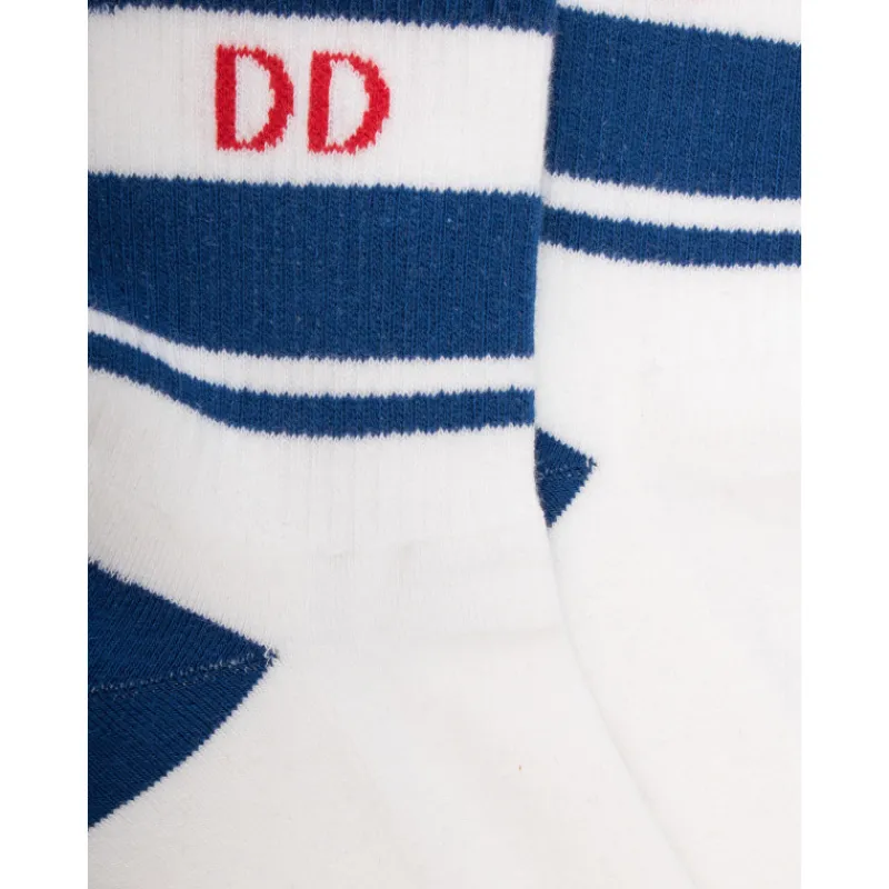 socquettes_en_coton_ponge_1-8.webp Homme Doré Doré Socquettes^Socquettes en coton éponge uni pour hommes, avec rayures et logo contrasté -