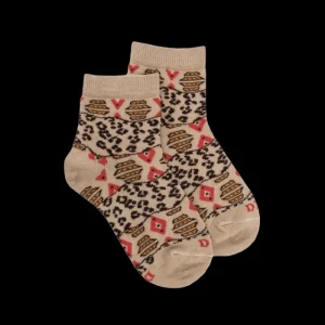 Enfant Doré Doré Socquettes^Socquettes enfant au motif animalier -