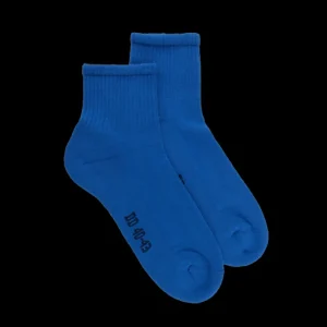 Homme Doré Doré Socquettes^Socquettes homme en coton avec semelle confort - Bleu Bassin