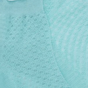 Femme Doré Doré Socquettes^Socquettes pour femmes en fil d'Ecosse avec transparents - Bleu Croisette
