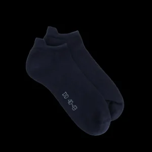 Homme Doré Doré Socquettes^Socquettes sport homme en coton à bouclettes - Bleu foncé