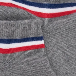 Homme Doré Doré Socquettes^Socquettes sportifs en coton éponge pour hommes - Gris Rocheux
