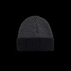 Doré Doré Bonnets^Bonnet en laine mérinos à carreaux - Gris et noir