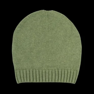 Doré Doré Bonnets^Bonnet unisexe en laine et cachemire - Vert tremble