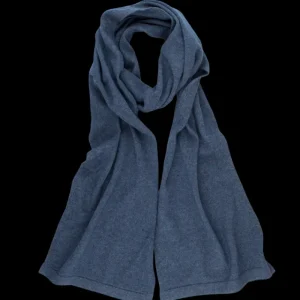 Doré Doré Écharpes^Écharpe unisexe en laine et cachemire - Bleu corsaire