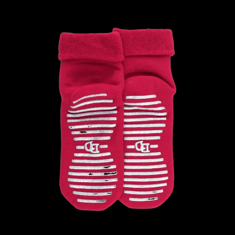 chaussettes_antidrapantes_0-12.webp Femme Doré Doré Chaussettes^Chaussettes anti-dérapantes femme en coton - Rose Bruyère