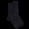 Homme Doré Doré Chaussettes^Chaussettes bicolores en laine - Marine