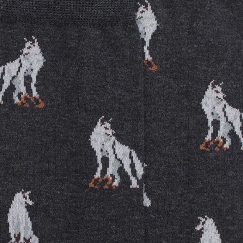 chaussettes_en_coton_gypt_1-12.webp Homme Doré Doré Chaussettes^Chaussettes en coton égyptien pour hommes avec motif de loup - Gris anthracite