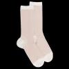 Femme Doré Doré Chaussettes^Chaussettes en laine à motifs pour femmes - Écru