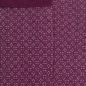 Femme Doré Doré Chaussettes^Chaussettes en laine à motifs pour femmes - Rouge sangria