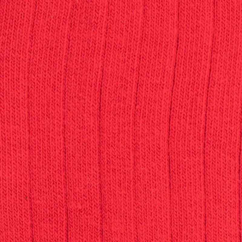 chaussettes_enfant_cteles_1-3.webp Enfant Doré Doré Chaussettes^Chaussettes enfant côtelées en coton doux - Rouge Ponceau