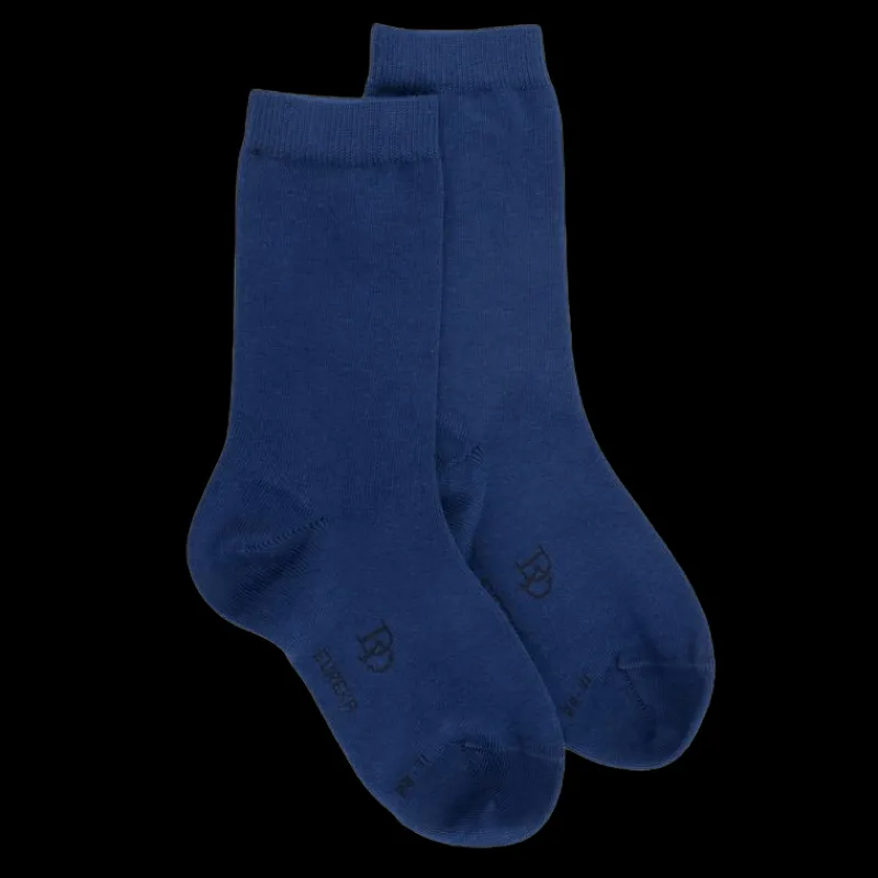 chaussettes_enfant_en_cot_0-15.webp Enfant Doré Doré Chaussettes^Chaussettes enfant en coton égyptien - Bleu Voilier
