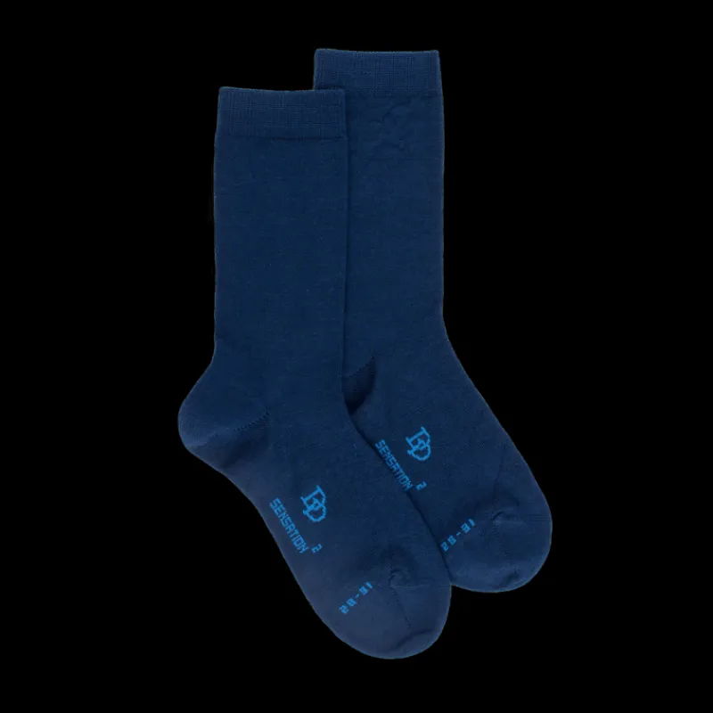 chaussettes_enfant_en_lai_0-7.webp Enfant Doré Doré Chaussettes^Chaussettes enfant en laine et coton - Bleu Voilier