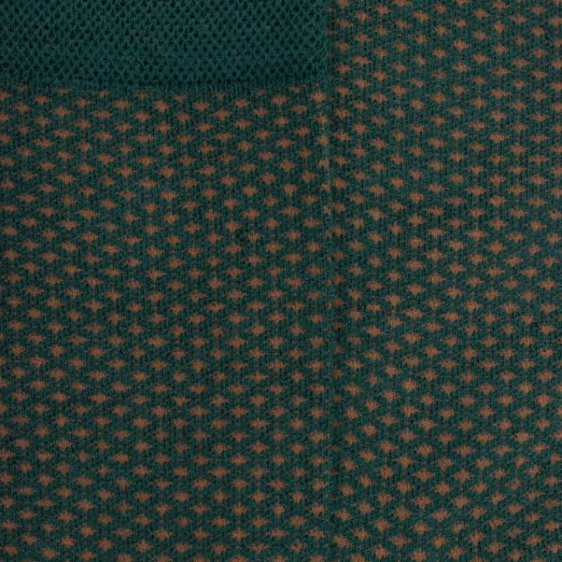 chaussettes_enfant_en_lai_1-1.webp Enfant Doré Doré Chaussettes^Chaussettes enfant en laine à motif micro treillis - Gris-vert Fer