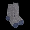 Enfant Doré Doré Chaussettes^Chaussettes enfant laine polaire - Gris et turquoise