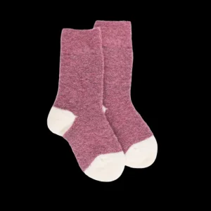 Enfant Doré Doré Chaussettes^Chaussettes enfant laine polaire - et blanc