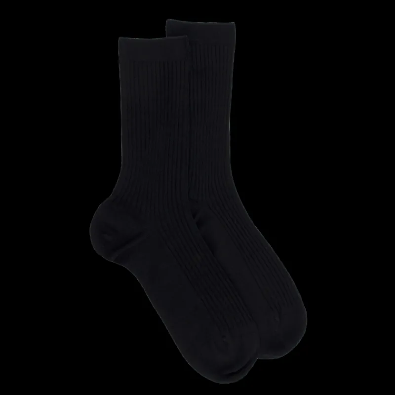 chaussettes_femme__ctes_e_0-17.webp Femme Doré Doré Chaussettes^Chaussettes femme à côtes en fil d'Écosse -