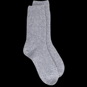 Femme Doré Doré Chaussettes^Chaussettes femme Douceur en laine mérinos et cachemire - Gris