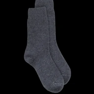 Femme Doré Doré Chaussettes^Chaussettes femme Douceur en laine mérinos et cachemire - Gris anthracite