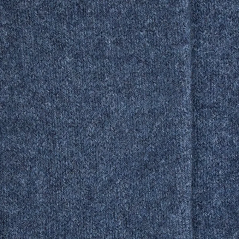 chaussettes_femme_douceur_1-2.webp Femme Doré Doré Chaussettes^Chaussettes femme Douceur en laine mérinos et cachemire - Bleu jean