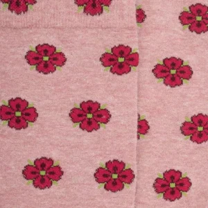 Femme Doré Doré Chaussettes^Chaussettes femme en angora à motifs fleurs -