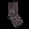 Femme Doré Doré Chaussettes^Chaussettes femme en coton à motif géométrique -