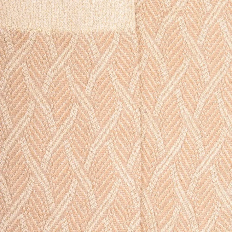 chaussettes_femme_en_coto_1-12.webp Femme Doré Doré Chaussettes^Chaussettes femme en coton et laine à motif entrelacés effet brillant - Beige Désert