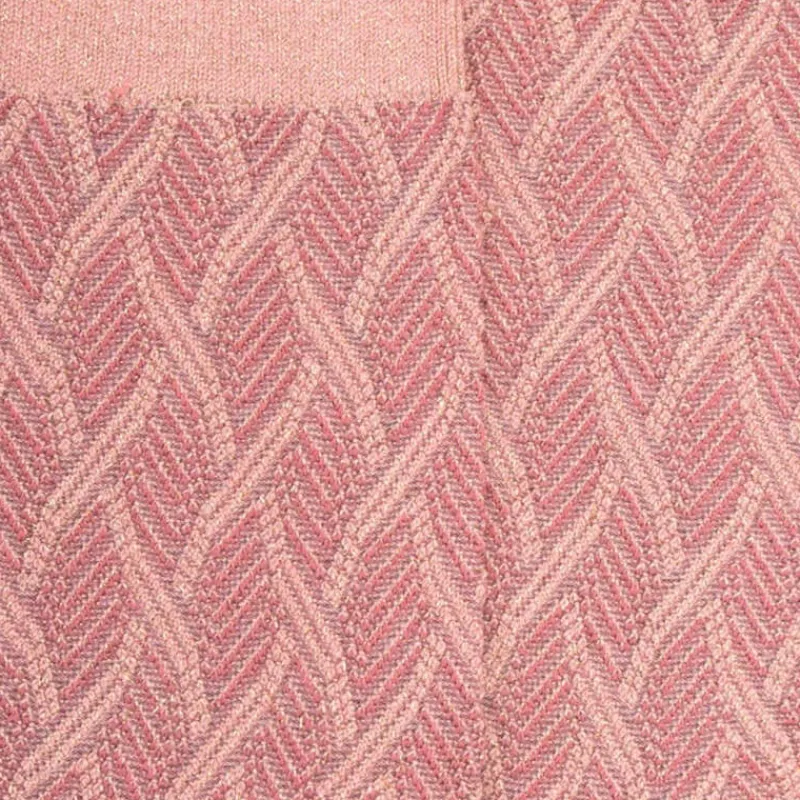 chaussettes_femme_en_coto_1-22.webp Femme Doré Doré Chaussettes^Chaussettes femme en coton et laine à motif entrelacés effet brillant - Rose Praline