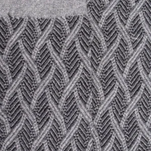 Femme Doré Doré Chaussettes^Chaussettes femme en coton et laine à motif entrelacés effet brillant - Gris oxford