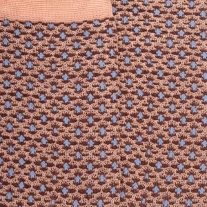 Femme Doré Doré Chaussettes^Chaussettes femme en coton à motif géométrique - Rose poudré