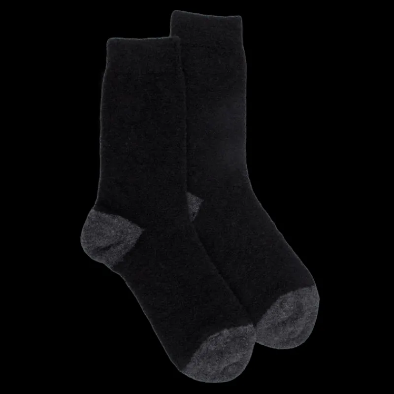 chaussettes_femme_en_lain_0-13.webp Femme Doré Doré Chaussettes^Chaussettes femme en laine polaire - Noir & gris anthracite