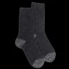 Femme Doré Doré Chaussettes^Chaussettes femme en laine polaire - Gris anthracite & Gris oxford