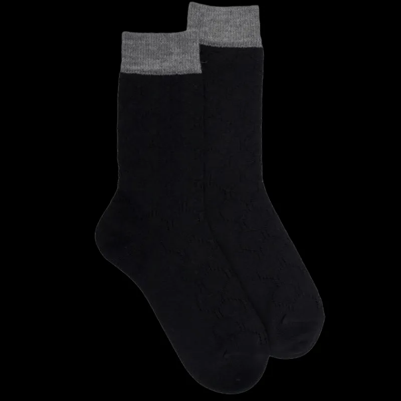 chaussettes_femme_en_lain_0-15.webp Femme Doré Doré Chaussettes^Chaussettes femme en laine ajouré -