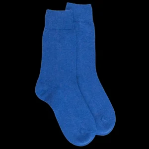 Femme Doré Doré Chaussettes^Chaussettes femme en laine et cachemire - Bleu France