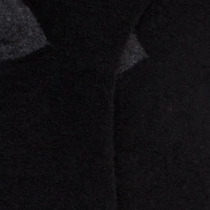 Femme Doré Doré Chaussettes^Chaussettes femme en laine polaire - Noir & gris anthracite