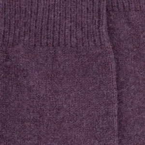 Femme Doré Doré Chaussettes^Chaussettes femme en laine et cachemire - Violet mûrier