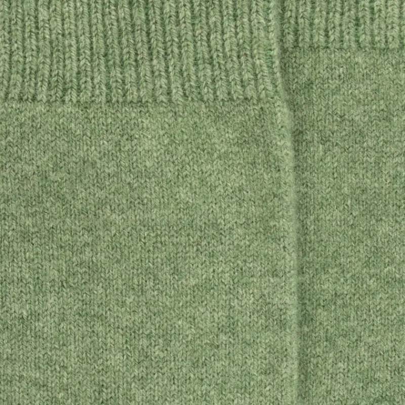 chaussettes_femme_en_lain_1-7.webp Femme Doré Doré Chaussettes^Chaussettes femme en laine et cachemire - Vert tremble