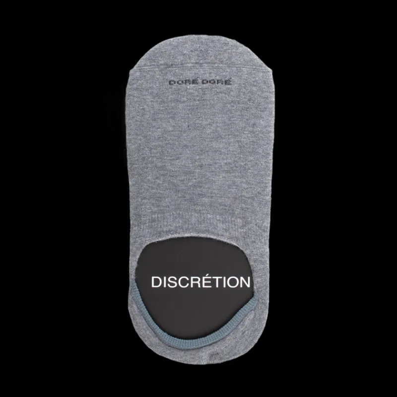 chaussettes_femme_invisib_0-22.webp Femme Doré Doré Chaussettes Invisibles^Chaussettes femme invisible en coton et bandes anti-glisse - Gris