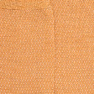 Femme Doré Doré Chaussettes^Chaussettes femme laine avec micro pois effet brillant - Orange épices