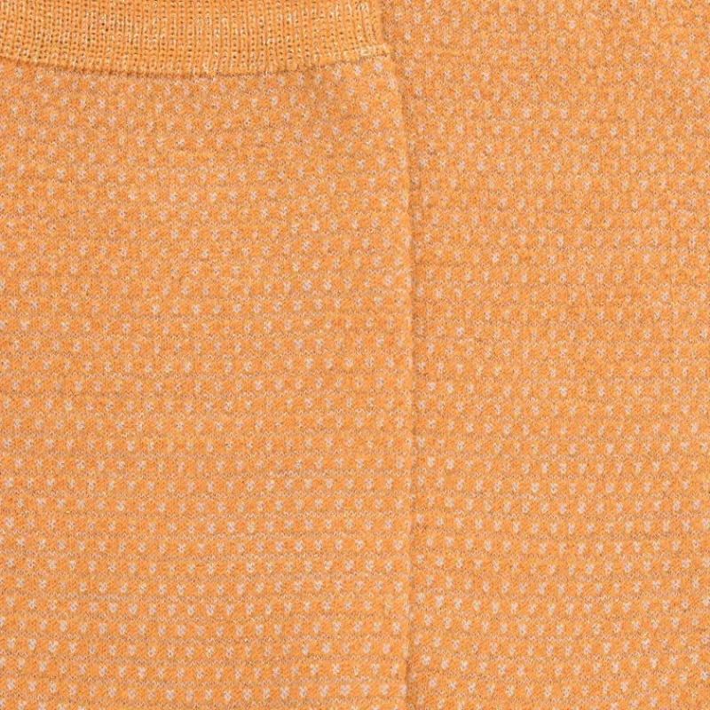 chaussettes_femme_laine_a_1.webp Femme Doré Doré Chaussettes^Chaussettes femme laine avec micro pois effet brillant - Orange épices