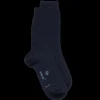 Femme Doré Doré Chaussettes^Chaussettes femme Sensation en laine et coton - Bleu foncé