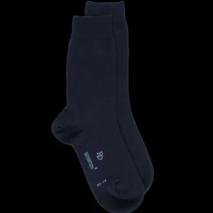 Femme Doré Doré Chaussettes^Chaussettes femme Sensation en laine et coton - Bleu foncé