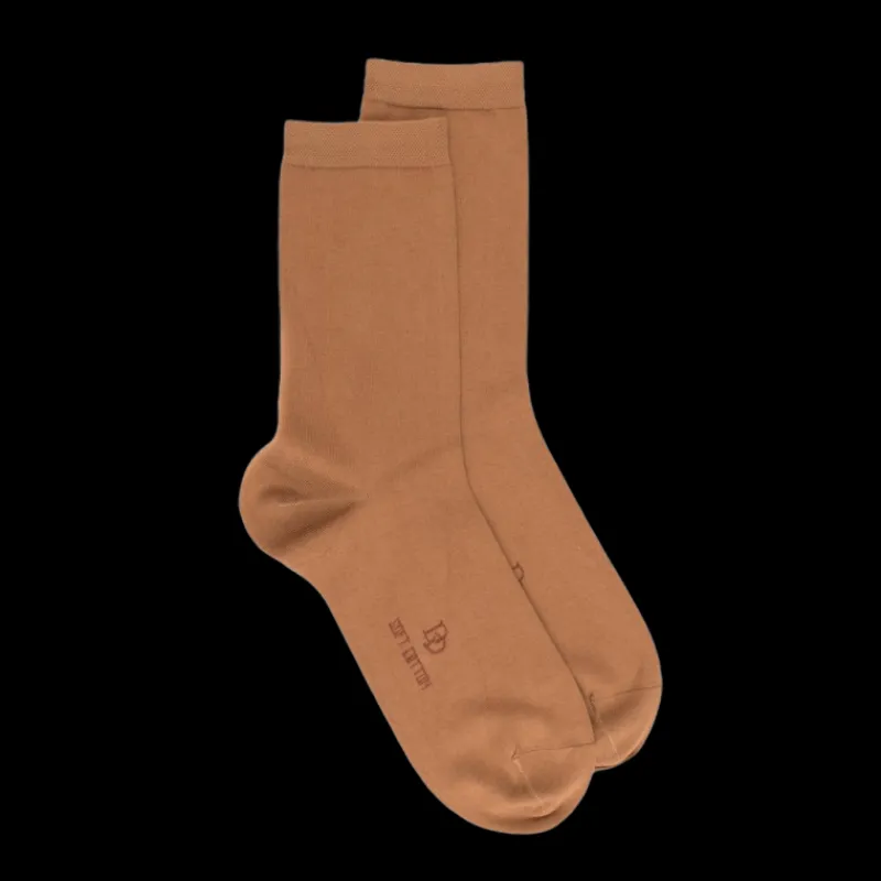 chaussettes_femme_soft_co_0-1.webp Femme Doré Doré Chaussettes^Chaussettes femme Soft Coton à bord souple -