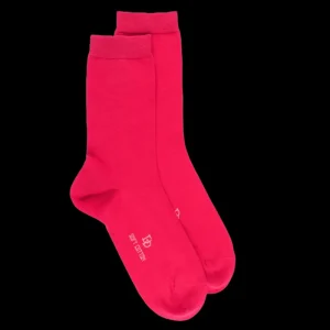 Femme Doré Doré Chaussettes^Chaussettes femme Soft Coton à bord souple - Cerise