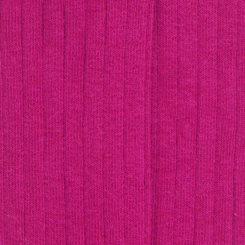 chaussettes_hautes_cteles_1-6.webp Enfant Doré Doré Chaussettes Hautes^Chaussettes hautes côtelées en coton doux pour enfants - Rose flamboyant