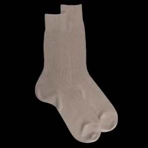 Homme Doré Doré Chaussettes^Chaussettes homme à côtes 100% fil d'Écosse -