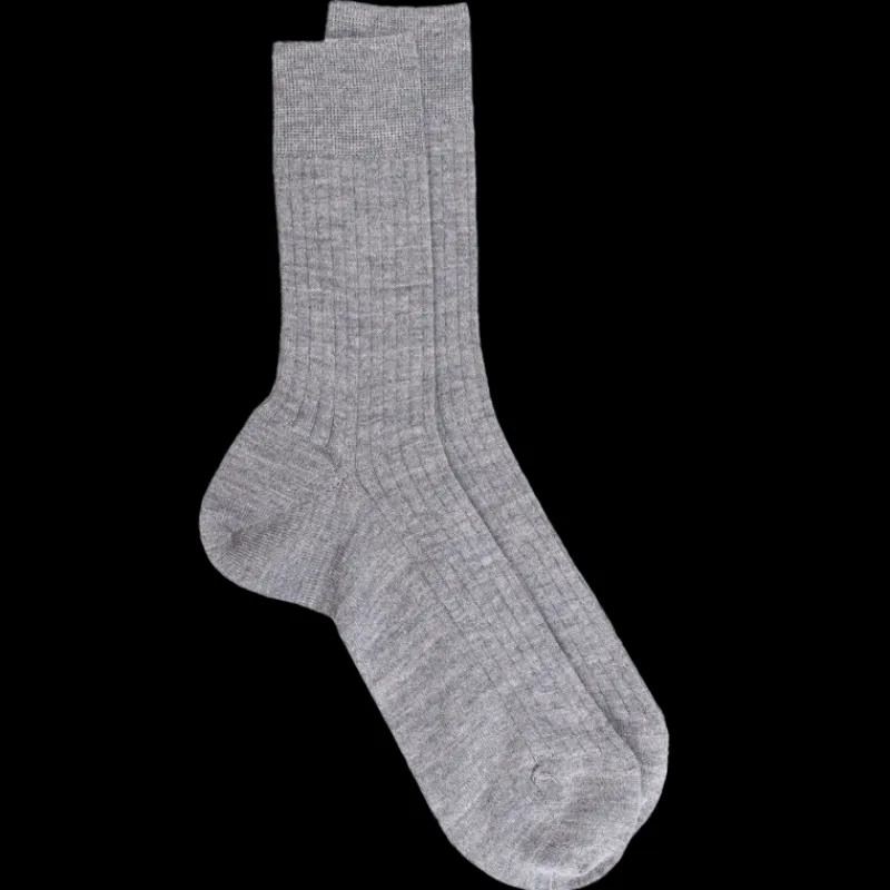 chaussettes_homme__ctes_e_0-9.webp Homme Doré Doré Chaussettes^Chaussettes homme à côtes en laine - Gris oxford