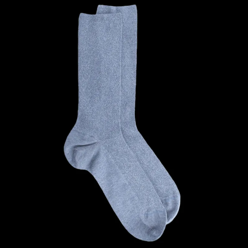 chaussettes_homme__ctes_s_0-18.webp Homme Doré Doré Chaussettes^Chaussettes homme à côtes sans bord élastique en coton égyptien - Bleu Port