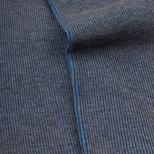 Homme Doré Doré Chaussettes^Chaussettes homme à côtes sans bord élastique en fil d'Écosse - Gris Bourrasque